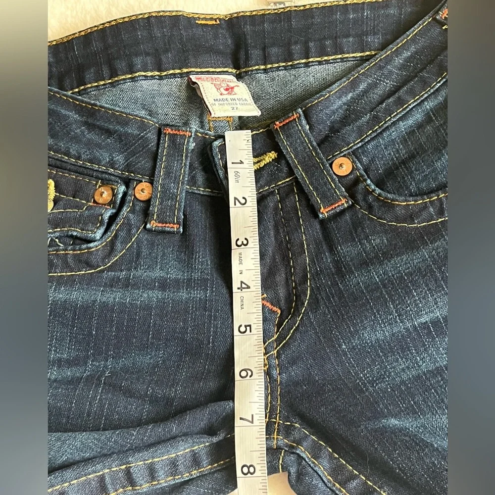 TRUE‎ RELIGION Blue Jeans  Women’s Straining Leg Sz 27